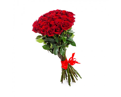 Букет из 35 красных роз эквадор