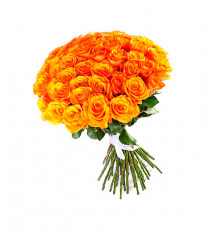 Розы Эквадор микс желто-оранжевые