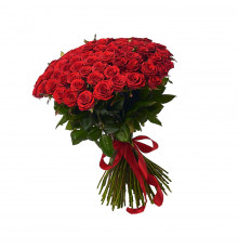 Букет из 101 красной розы (70 см)